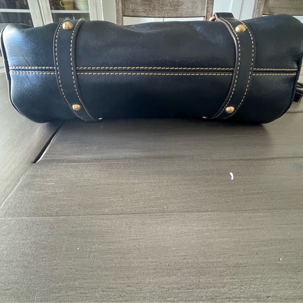 Dooney & Bourke Navy Blue Florentine Satchel (Mini) - Picture 6 of 16
